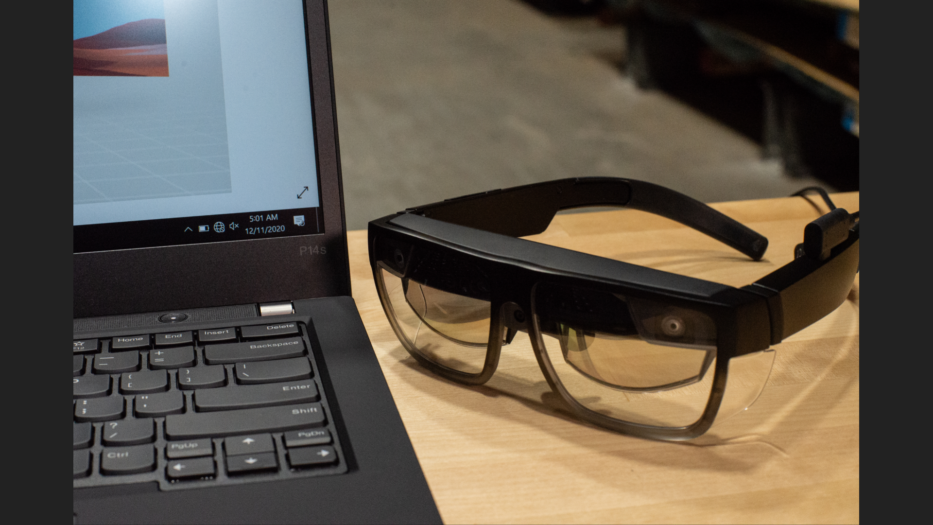 Lenovo’s ThinkReality A3 Smart Glasses can appear at five virtual displays