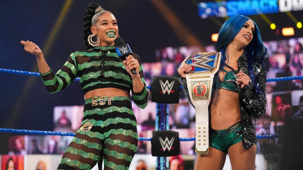 WWE stars Bianca Belair and Sasha Banks make wrestling history as first Black women to duke it out in WrestleMania championship
