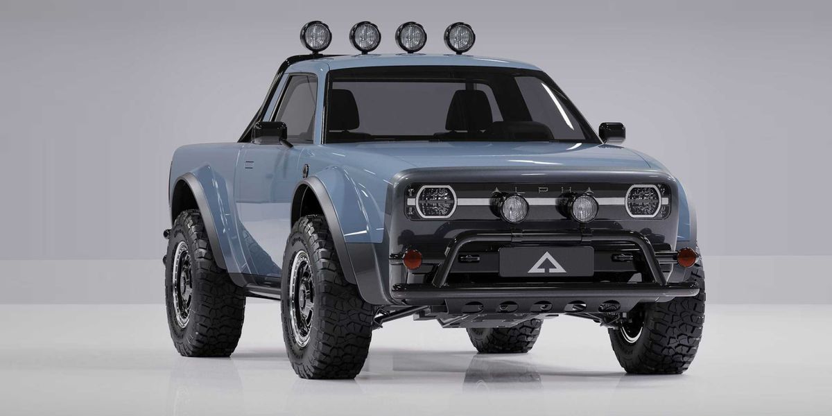 Alpha Wolf electric pick-up uncovered, deliveries guaranteed by 2023