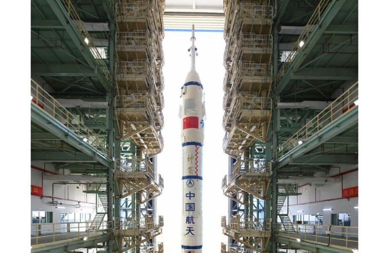 China is scheduled to launch the Shenzhou-15 spacecraft to its space station on Tuesday