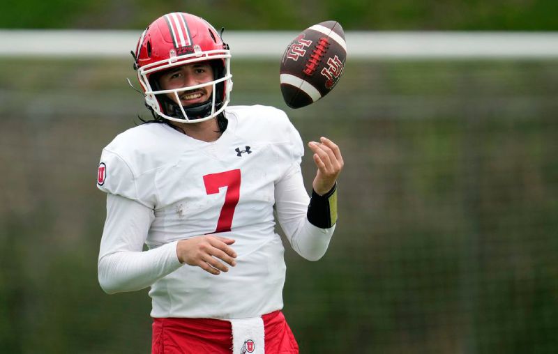 Cam Rising, the star quarterback for the Utah Utes, will return for his senior year