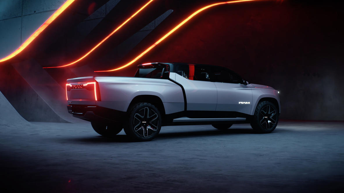 Ram unveiled a concept for an EV pickup truck that will compete with Ford, GM, and Rivian