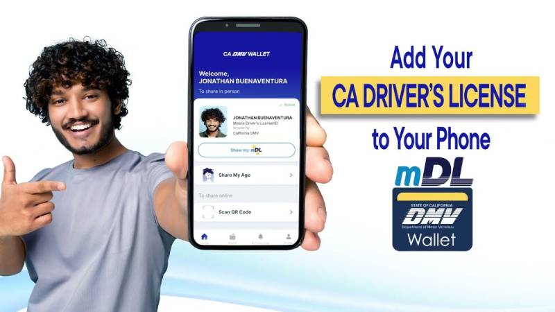 California Department of Motor Vehicles Ask to to create a MyDMV account for California Mobile Driver’s License