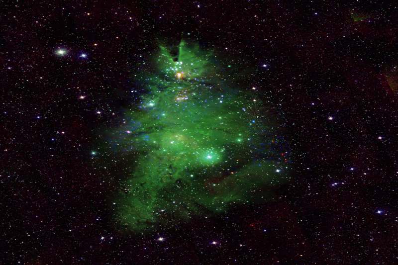 Ahead of the holidays, NASA releases “Christmas Tree” star images